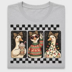 Retro Christmas Goose DTF Transfer