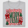 Merry Christmas Candy Cane DTF Transfer
