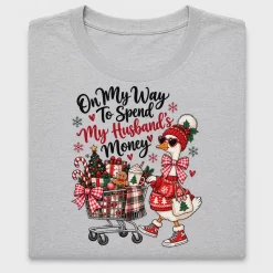 Christmas Goose Shopping DTF Transfer