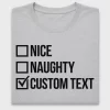 Custom Text Checklist DTF Transfer