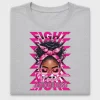 Cancer Awareness Afro Girl DTF Transfer