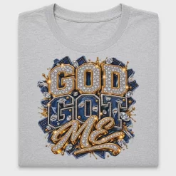 God Got Me Faith Bling DTF Transfer