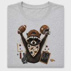 Retro Football Raccoon DTF Transfer