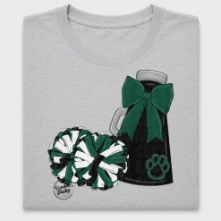 Cheerleader Pom Pom Coffee DTF Transfer