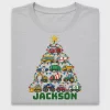 Vehicles Christmas Tree DTF Transfer