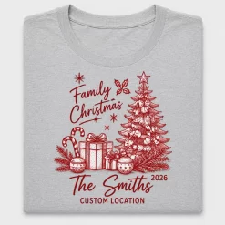 Family Christmas DTF Transfer Design 2026