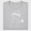 Highland Cow Christmas DTF Transfer