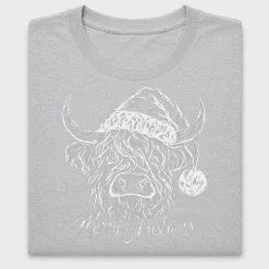Highland Cow Christmas DTF Transfer