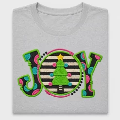 Joy Christmas Tree DTF Transfer