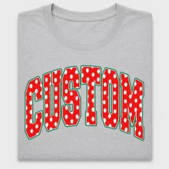 Christmas Polka Dot Varsity DTF Transfer
