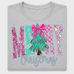 Merry Christmas Tree Coquette DTF Transfer