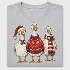 Vintage Christmas Geese DTF Transfer