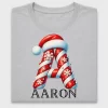 Christmas Initial Monogram DTF Transfer