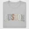 Cottagecore Floral Varsity Letters DTF Transfer
