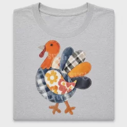 Patchwork Turkey DTF Transfer