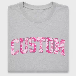 Pink Camo Varsity Letter DTF Transfer