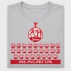 Christmas Gnome Monogram DTF Transfer