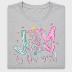 Joy To The World Christmas DTF Transfer
