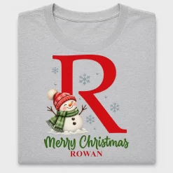 Personalized Snowman Christmas DTF Transfer