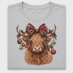 Highland Cow Christmas DTF Transfer