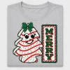 Retro Christmas Tree Girl DTF Transfer