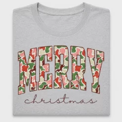 Retro Camo Merry Christmas DTF Transfer