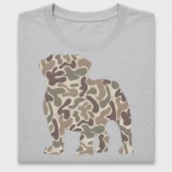 Camo Bulldog Silhouette DTF Transfer