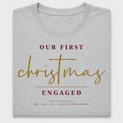 Our First Christmas Engaged DTF Transfer