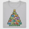 Dinosaur Christmas Tree DTF Transfer