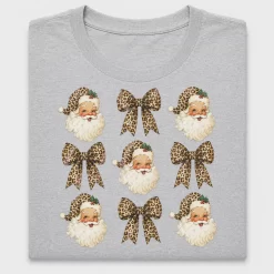 Leopard Santa Bow DTF Transfer