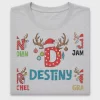 Christmas Reindeer Initial Letter DTF Transfer