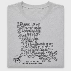 Louisiana Cajun Words DTF Transfer