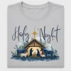 Watercolor Nativity Holy Night DTF Transfer
