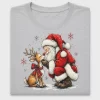 Vintage Santa Reindeer DTF Transfer