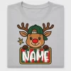 Reindeer Personalized Christmas DTF Transfer