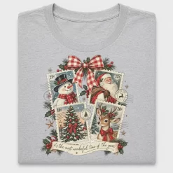 Vintage Christmas Stamps DTF Transfer