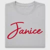 Janice Name Script DTF Transfer
