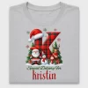 Christmas Initial DTF Transfer Design