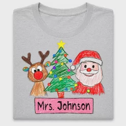 Christmas Teacher Custom Name DTF Transfer