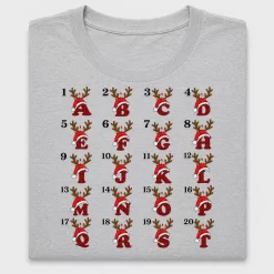 Reindeer Letter Monogram DTF Transfer