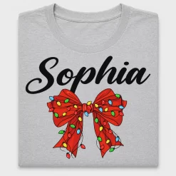Personalized Christmas Bow DTF Transfer