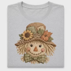 Fall Scarecrow Sunflower DTF Transfer