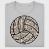 Camo Volleyball DTF Transfer Design
