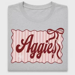 Coquette Aggies Varsity DTF Transfer