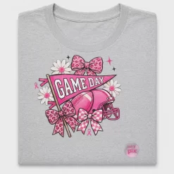 Pink Football Game Day DTF Transfer