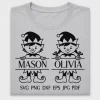 Christmas Elf Split Monogram DTF Transfer