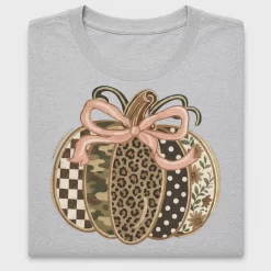 Coquette Pumpkin Patchwork DTF Transfer