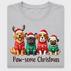 Paw-some Christmas Dogs DTF Transfer