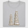 Snow Frosted Christmas Tree DTF Transfer