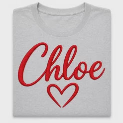 Personalized Name Heart DTF Transfer